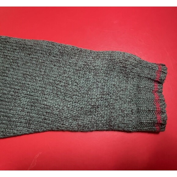 Vtg Eddie Bauer Legends Wool Sweater Men’s M  Pine Green Red Trim Hong Kong Warm - Picture 12 of 15